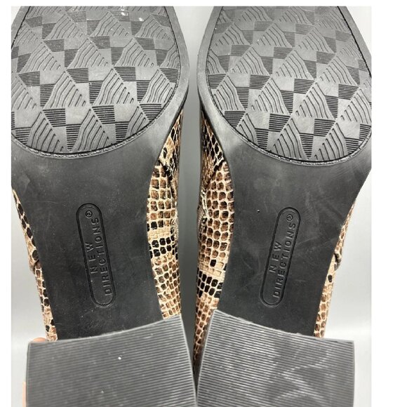 New Directions Glenda Ankle Boots Women’s Size 10 M Snake Print Booties Zip - Picture 6 of 6
